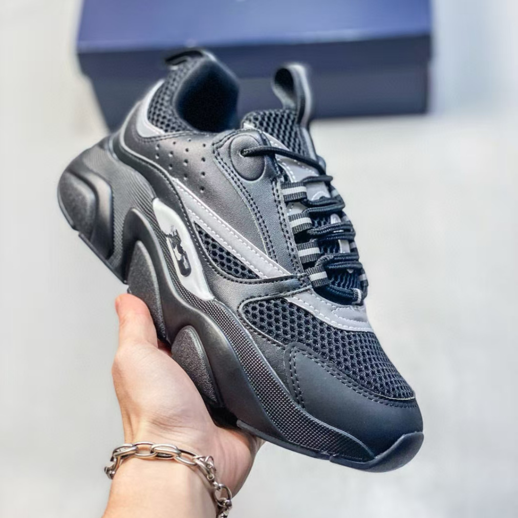 外贸潮流网面百搭新款B22 运动休闲鞋时尚运动鞋复古男女老爹透气