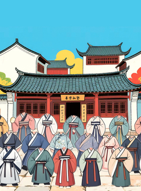 云毕业照合成照片班级合照修图加人可爱汉服校园照片精修民国风