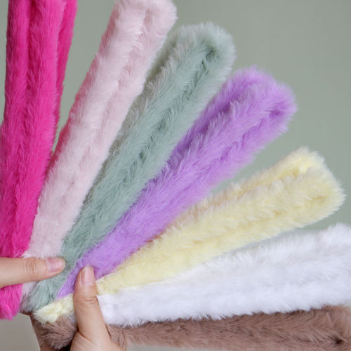 加长1米2兔毛扭扭棒20mm超粗超密仿皮草毛线扭扭棒diy小狗兔子