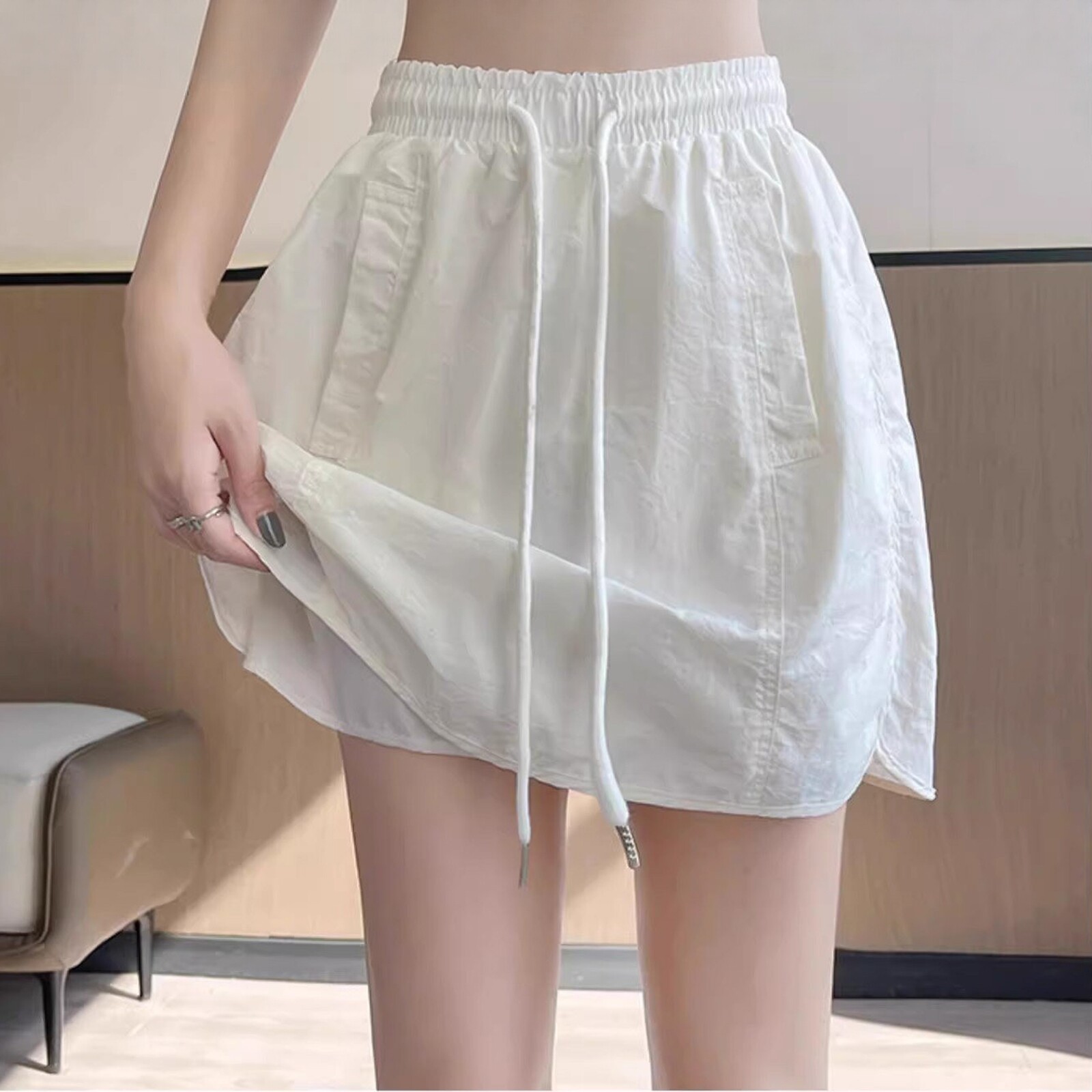 工装短裙半身裙女夏季薄款2025新款高腰a字速干小个子显瘦包臀裙