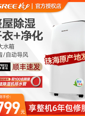 格力除湿机抽湿机房间除湿器干衣家用音轻抽湿器吸湿机DH20EF