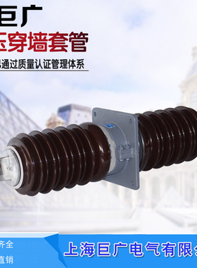 户外高压穿墙套管陶瓷防污绝缘大电流20kv3000CWCWB-24/3150A4000