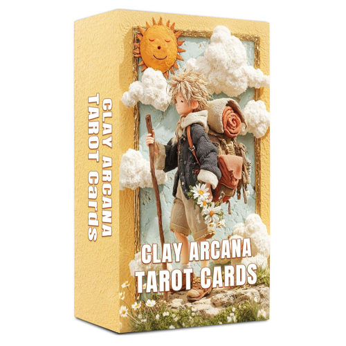 原创泥之奥义塔牌The Clay Arcana Tarot天地盖12×7英文卡牌游戏