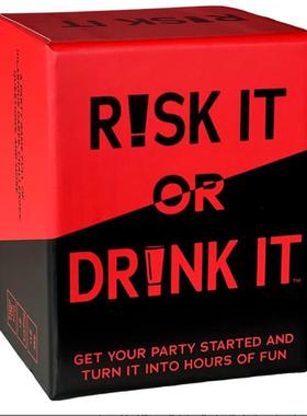 风险情侣游戏卡牌 Risk couples or drink it 全英文深情对话卡片
