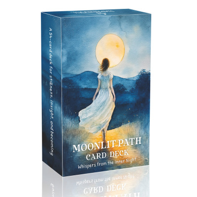 原创 月光下小路神谕Moonlit Path Oracle天地盖12X7英文卡牌游戏