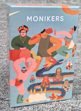 姓名卡Monikers Card Games有趣的派对纸牌游戏 聚会桌游英文卡牌