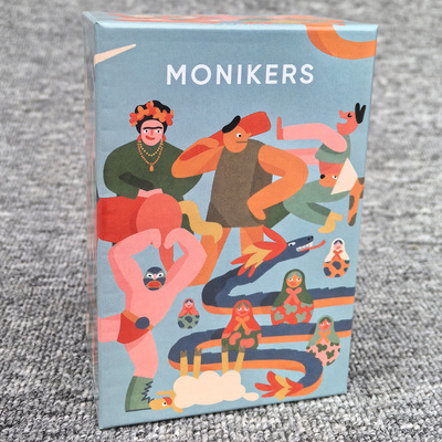 姓名卡Monikers Card Games有趣的派对纸牌游戏 聚会桌游英文卡牌