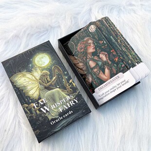 原创 仙女神谕Fae Whispers Fairy Oracle 天地盖12×7cm英文卡牌