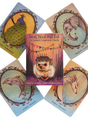 动物伴侣神谕卡 Wing Hoof and Paw Oracle 英文卡牌游戏