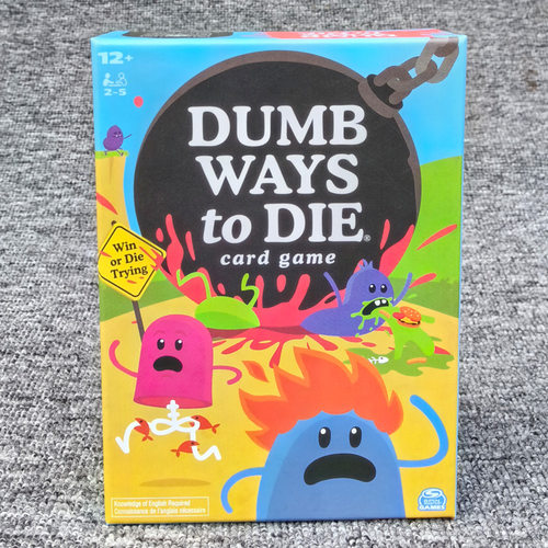 蠢蠢的si法 桌游Dumb Ways to Die plush card game 聚会病毒英文