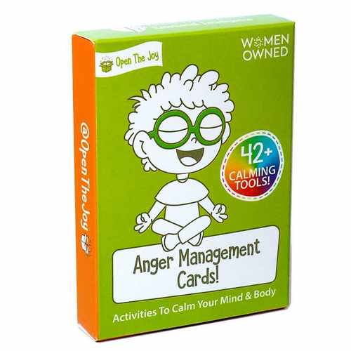 休闲游戏英文亲子聚会愤怒管理卡