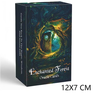 改版魔-法森林神谕Enchanted Forest Oracle天地盖12X7CM英文卡牌
