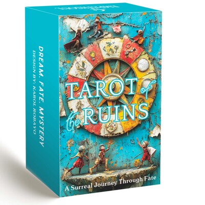 原创初学者废墟塔牌Tarot of the Ruins天地盖12X7CM英文卡牌游戏