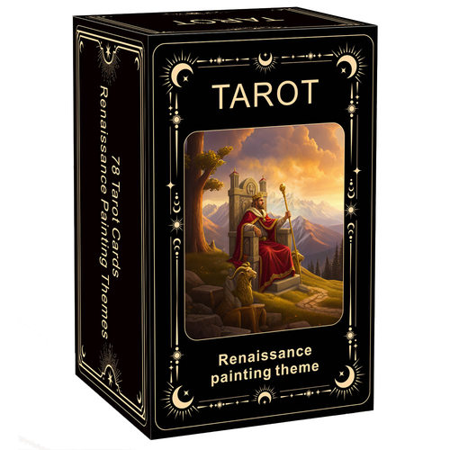 原创文艺复兴塔牌Renaissance Painting Theme Tarot天地盖12X7CM