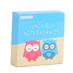 儿童午餐卡趣味知识卡片Luch Box Notes Kids   60张 英文