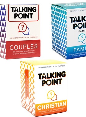 talking point 说到点子上了 情侣问答对话英文卡牌桌游