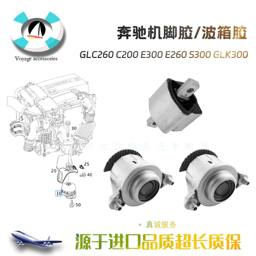 C180C200E300发动机波箱脚垫
