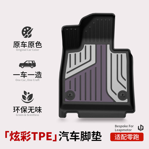 冠悦适用零跑lafa5专用B01B10/C10/C11/C16/A10/D19全TPE汽车脚垫