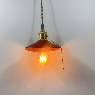 美式复古皮革吊灯店铺装饰民宿卧室服装店吧台床头免布线氛围灯