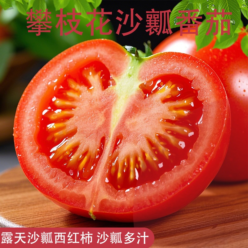 高原红糯甜沙瓤西红柿自然熟