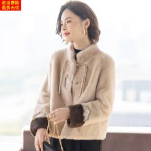 新中式妈妈冬装外套2025新款洋气时尚中老年人妇女加厚冬天上衣服