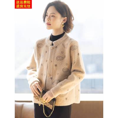 妈妈冬装外套2025新款洋气时尚厚款50多岁中老年人妇女秋冬上衣服