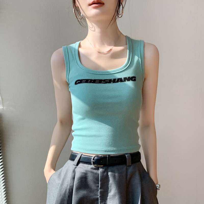 美式辣妹风性感显瘦吊带背心女