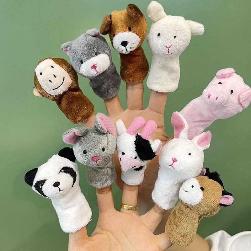 毛毛兽卡通动物毛绒玩具手指玩偶宝宝安抚手指偶熊猫兔子早教玩具,玩具/童车/益智/积木/模型,毛绒/玩偶/公仔/布艺类玩具,淘宝优惠券,粉丝福利购,淘宝优惠卷