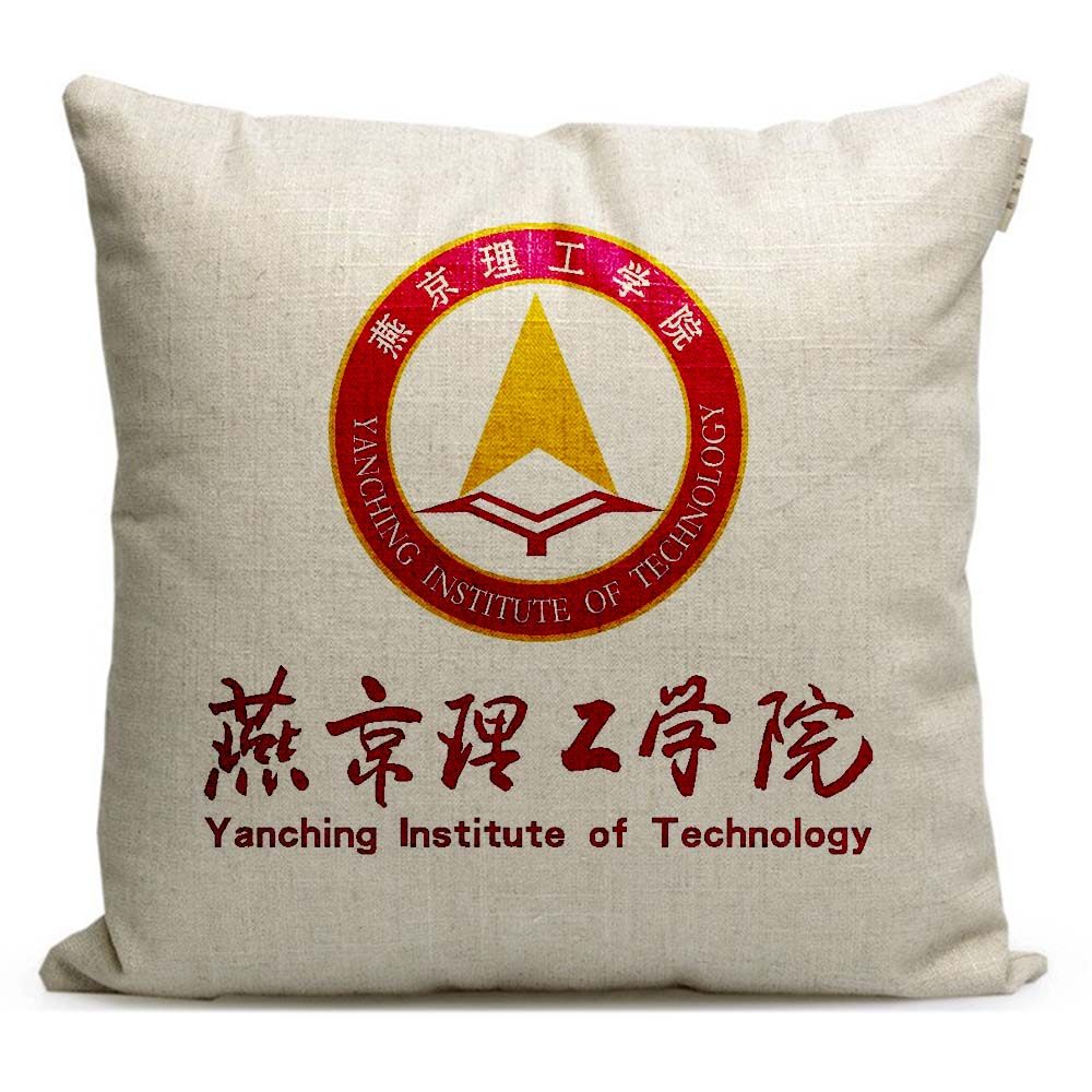 燕京理工学院纪念品周边定制礼品学生座椅靠垫靠枕沙发抱枕