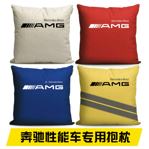 新款适用AMG GT系列A35 C43 E53 G63周边车载腰靠垫靠枕奔驰