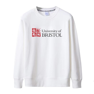 新款布里斯托大学纯棉纪念衫英国名校男女衣服春秋季薄款套头宽松