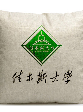 新款佳木斯大学纪念品周边定制座椅靠垫靠枕沙发抱枕