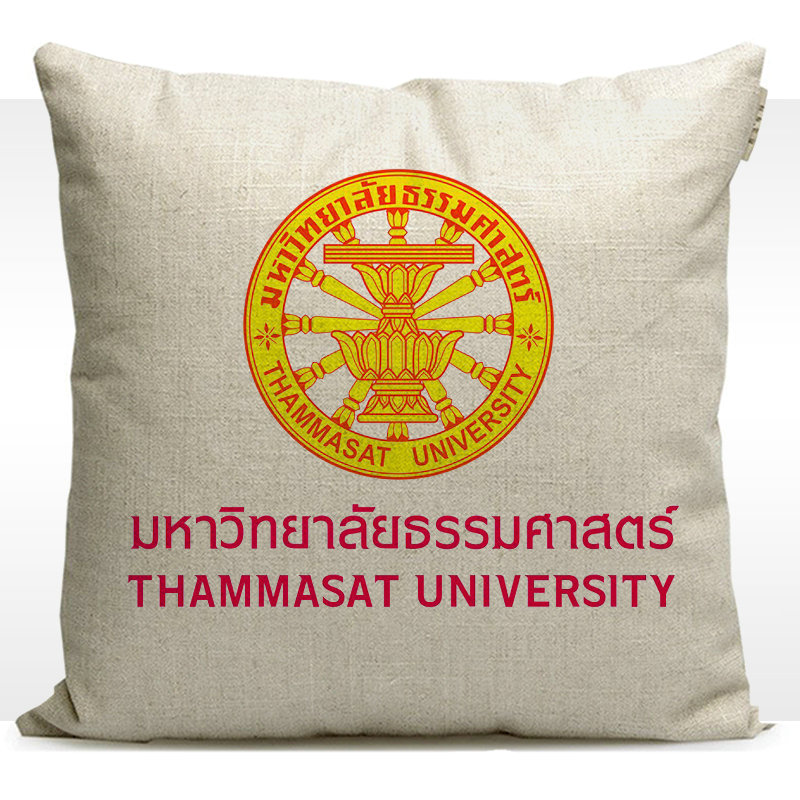 泰国大学周边 泰国国立法政大学纪念品抱枕