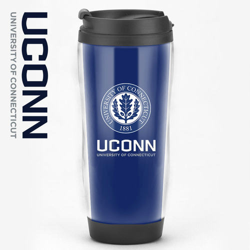 康涅狄格大学UConn纪念品周边水杯美国名校留学礼品咖啡杯