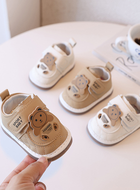 叫叫鞋男学步鞋软底防滑0-1一2岁婴儿鞋子春秋新款女卡通单鞋防掉