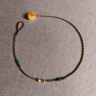 10款手工编织小骨头18k纯金蜜蜡手绳手链极细红绳藏式本命年红绳