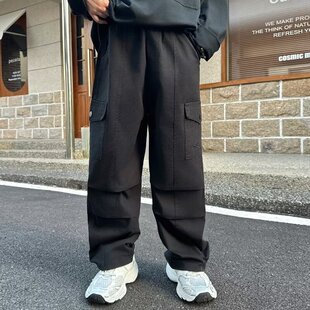 款 2024秋装 帅气裤 子儿童洋气口袋休闲裤 男童工装 中大童宽松长裤 裤