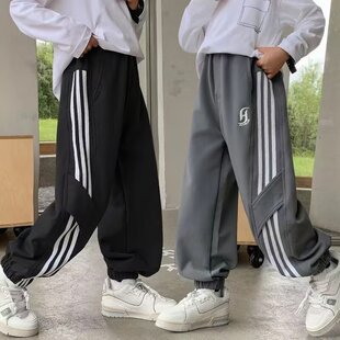 男童运动裤 长裤 2024秋装 儿童中大童男孩春秋卫裤 秋冬小众 新款 童装