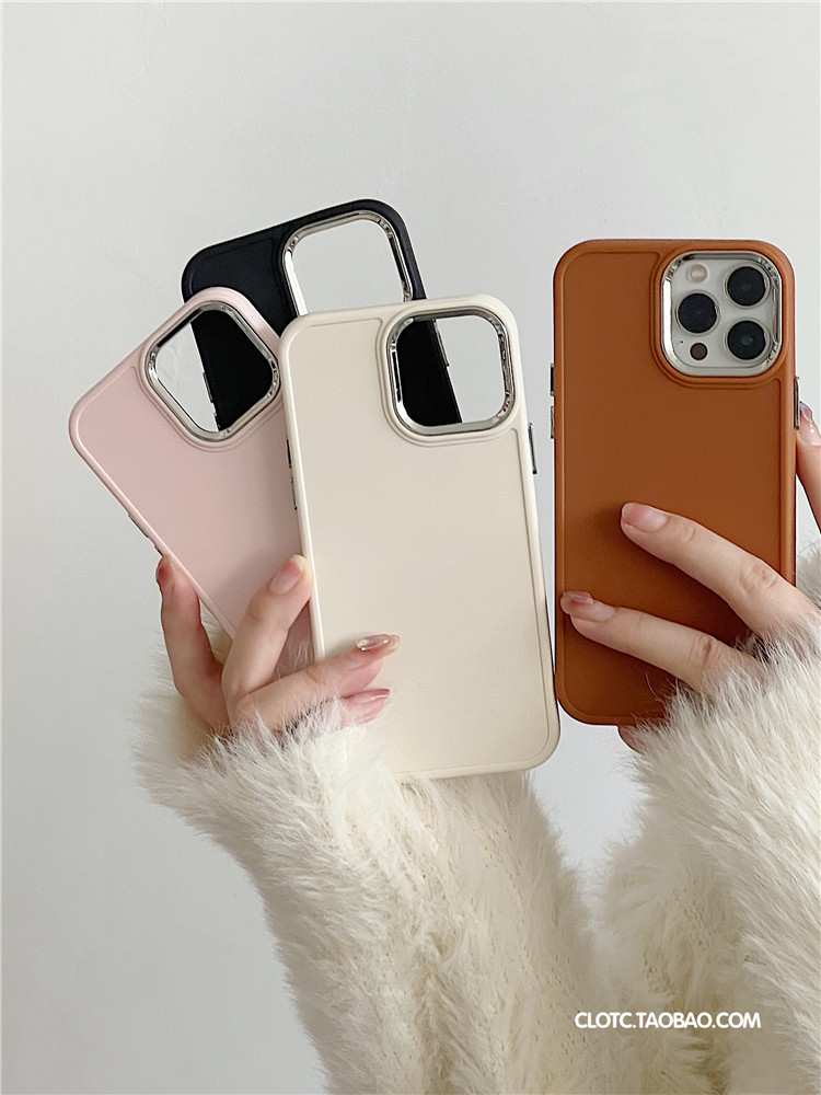 ins简约纯色金属镜头圈适用苹果14promax手机壳iphone13新款13promax软硅胶12女14pro高级感11创意防摔保护套属于什么档次？