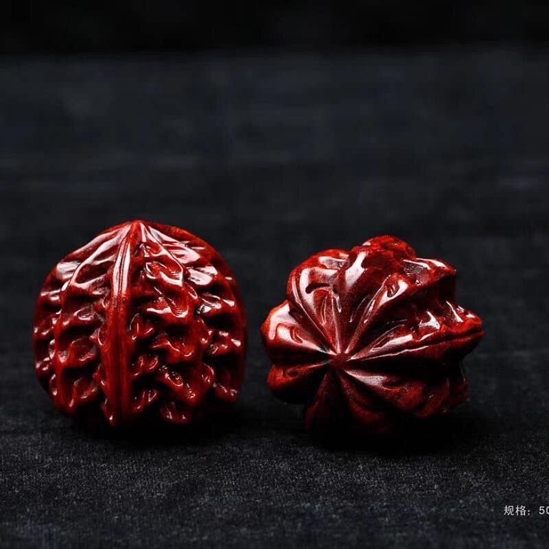 小叶紫檀核桃手球保健球按摩健身球文玩手把件礼品木雕工艺品摆件