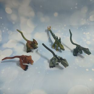 正版散货侏罗纪恐龙迅猛龙布鲁双冠龙翼可动手办摆件模型玩具礼物