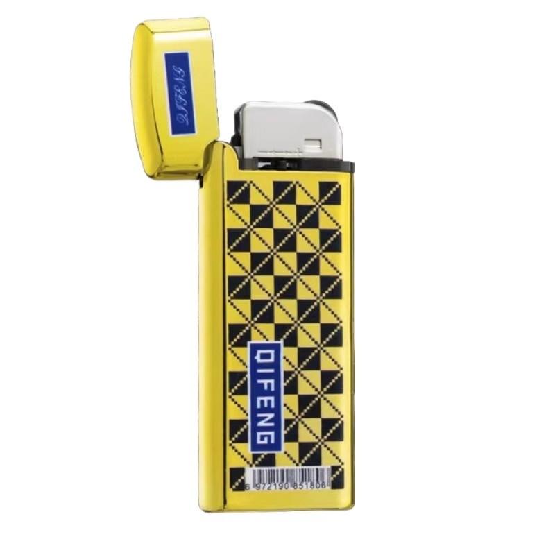 网红个性创意防风打火机荷花烟语轻便携带点火送男礼物纯铜充气