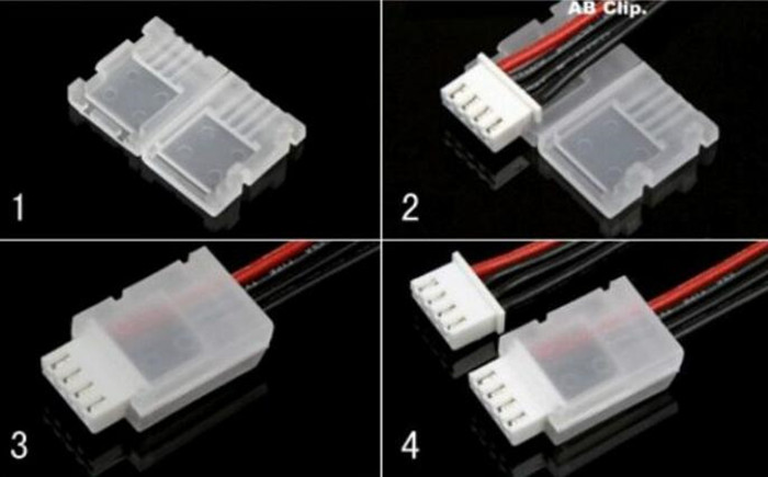 航模锂电池平衡充插头保护器 AB扣 塑料扣模型飞机2S 3S 4S 5S 6S