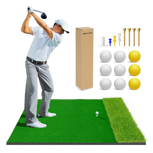 高尔夫多功能练习垫 户外双草打击球垫golfmat高尔夫长短草打击垫