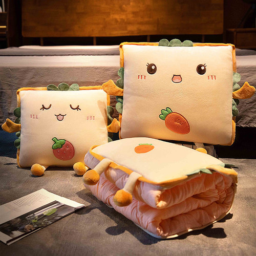 抱枕被子两用办公室靠枕午睡枕头