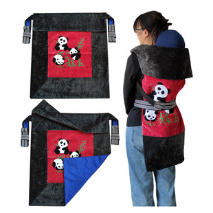 云南老式 背带婴儿四川小孩背布传统背娃背巾背扇外出宝宝裹背后背