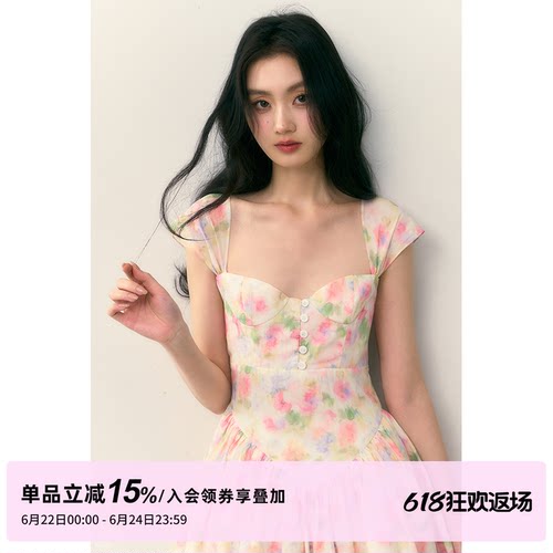 1PSTUDIO彩色碎花连衣裙短裙
