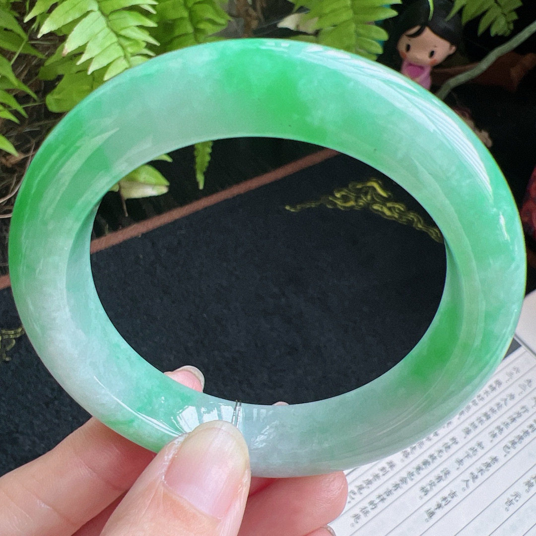 57圈口缅甸天然A货老坑种翡翠手镯玉镯子平洲翡翠手镯精选,珠宝/钻石/翡翠,手镯,淘宝优惠券,粉丝福利购,淘宝优惠卷