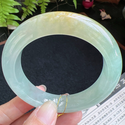 正圈55圈口缅甸天然A货老坑种翡翠手镯玉镯子平洲直供099D0128