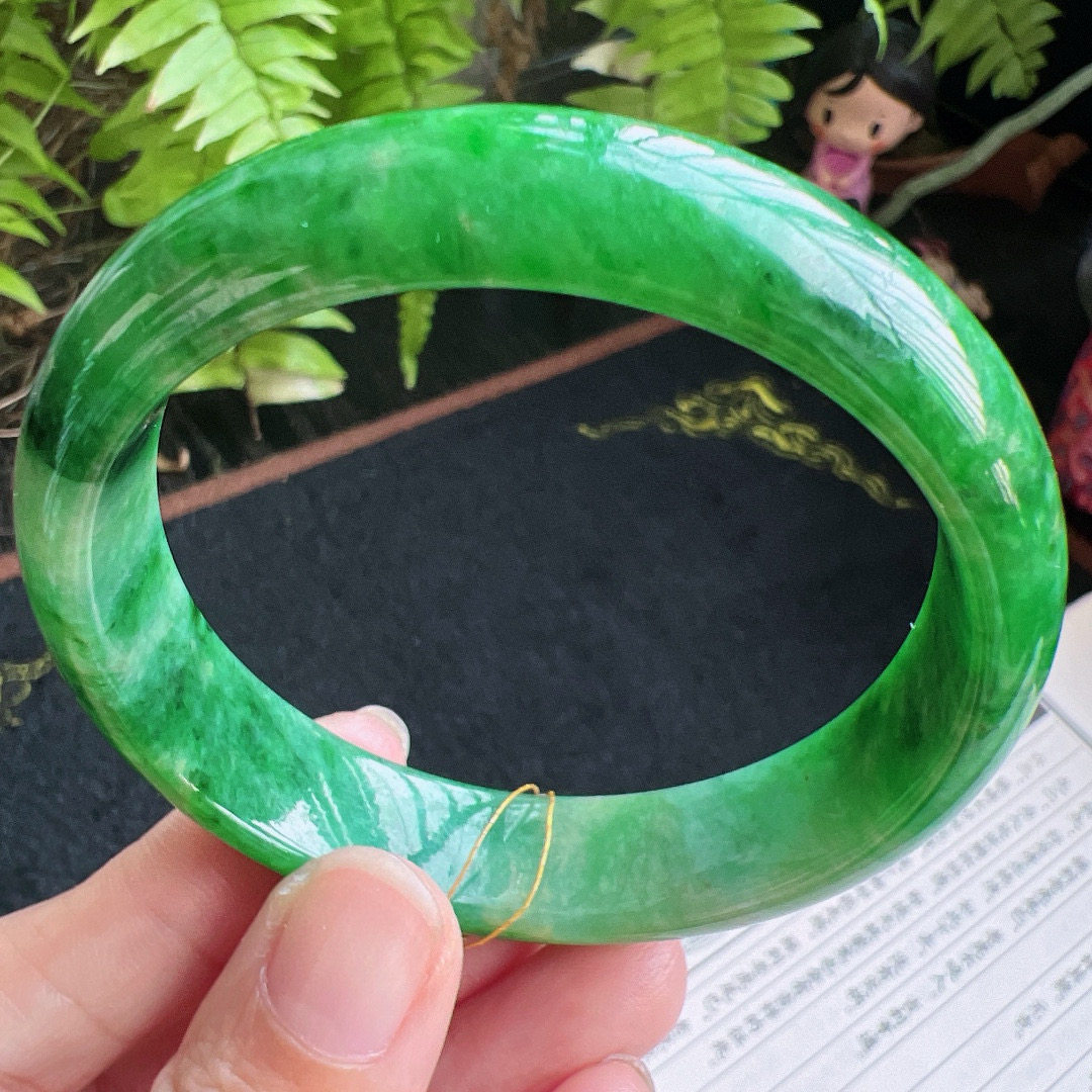 56圈口缅甸天然A货老坑种翡翠手镯玉镯子平洲翡翠手镯精选,珠宝/钻石/翡翠,手镯,淘宝优惠券,粉丝福利购,淘宝优惠卷